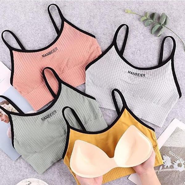 Urheiluliivit Naisten Gym Sexy Crop Top Bra Women Cotton - spot-ale