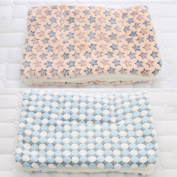 Pentu lemmikkihuopa kissan sängyn patja pehmeä lämmitinmatto - spot-myynti Blue White Star 61*41cm