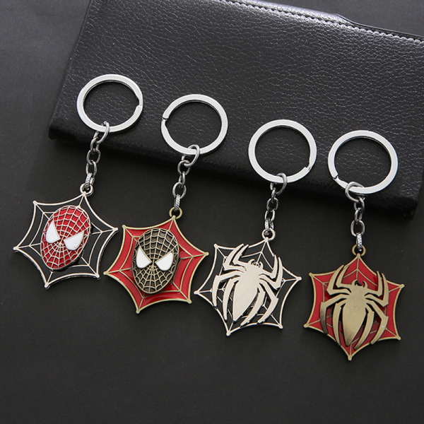 Spider-Man Zinklegering Roterbar Nyckelring Skolväska Ryggsäck Orn - high quality C