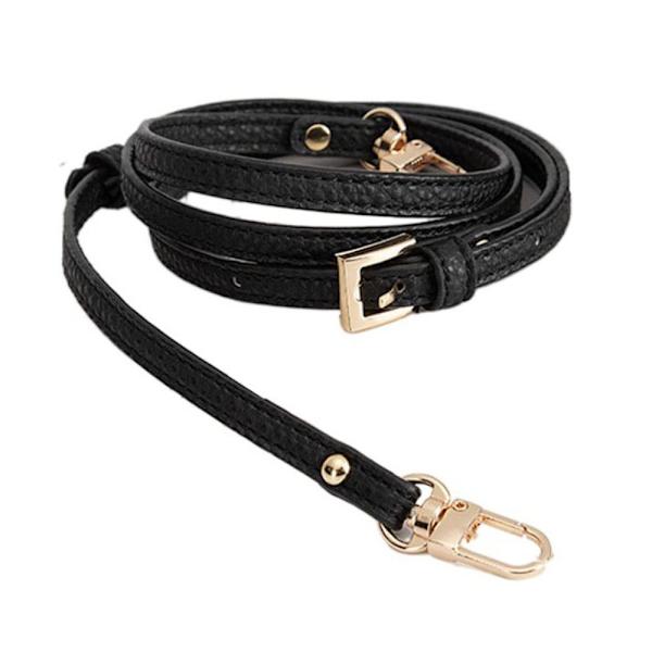 Käsilaukku hihnat aitoa nahkaa Vyöt MUSTA STRAP - korkea laatu Black Strap