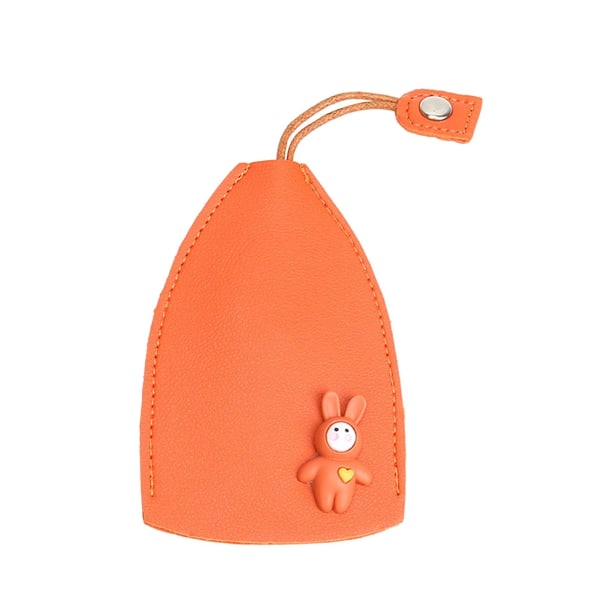 Case anti-scratch Anti-damm Vattentät utdragstyp Förvaringsartiklar Bilnyckelring i konstläder Nyckelplånbok Daglig användning - stock Orange