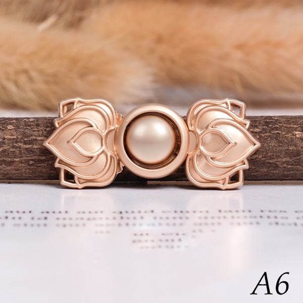 1 par metallknapptröja kofta Clip Hanfu Mother Button Lo - stock A6