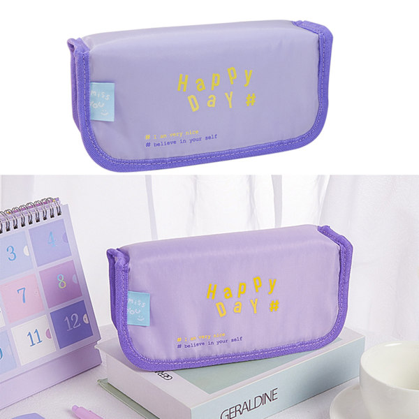 Flip-Top pennfodral med stor kapacitet för barn - high quality purple