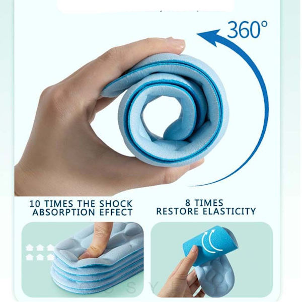 4 par skumskor innersula Massagekudde Ortopediska innersulor sof - spot sales EU 39-40