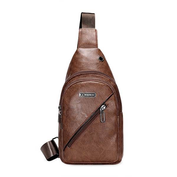 Sling Crossbody Bag Axel Ryggsäck MÖRKBRUN - spot försäljning Dark Brown