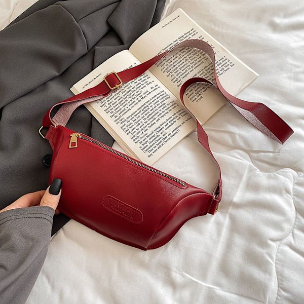 Midjebältesväska Fanny Pack RÖD - on stock Red
