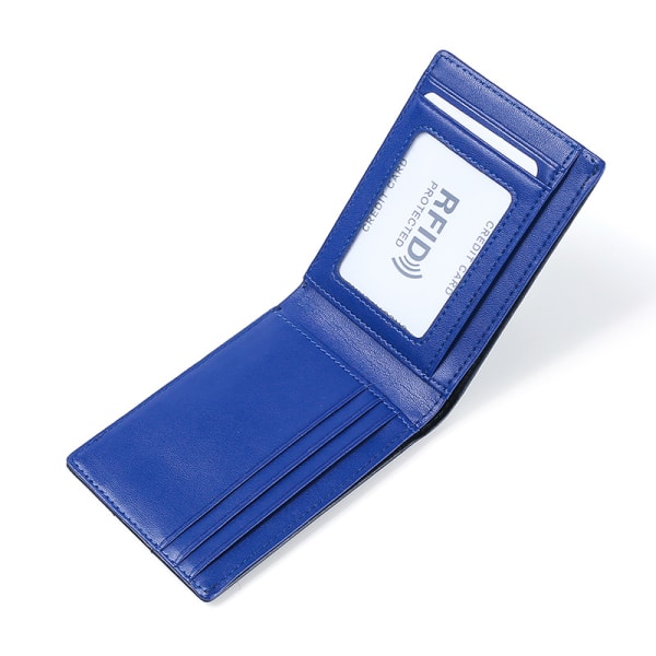 Anti-RFID-svep för mäns plånbok Korthållare - spot försäljning Blue