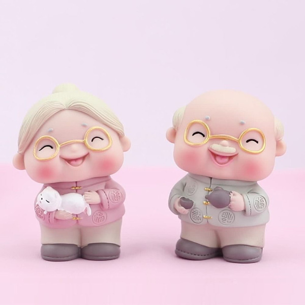 Longlife farfar mormor tårt topper A - on stock A