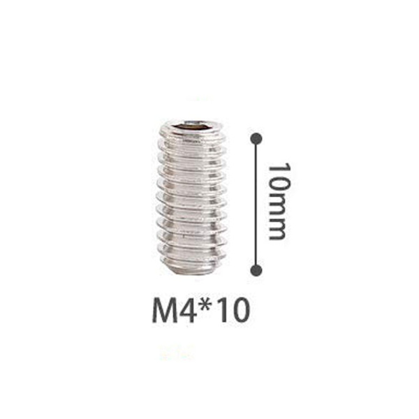 100 kpl Grub Screw Socket Screw Flat End Machine Screw - korkea laatu