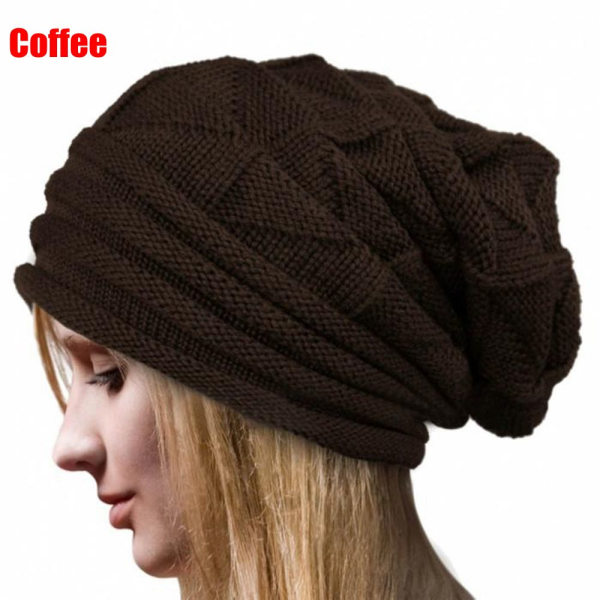 Virkattu hattu Ladies Caps Pipo COFFEE - spot-myynti