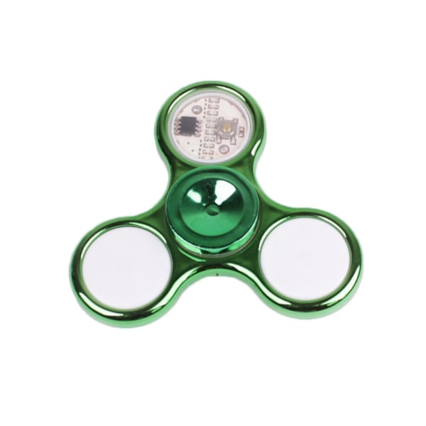 Fidget Hand Spinner LED Luminous Gyro GRÖN - stock green