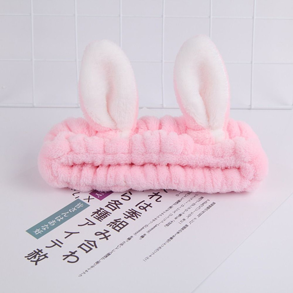 Spa-pääpanta Rabbit Ears Makeup-pääpanta PINK - korkealaatuinen Pink