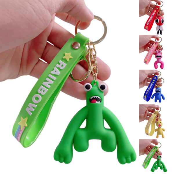 Roblox Rainbow Friends Duck Keychain Bag Pendant Kid Xmas Gifts - on stock green