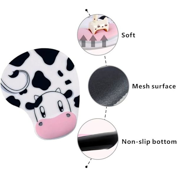 1 bit komönster musmatta med handledsstöd Ergonomisk mus - on stock
