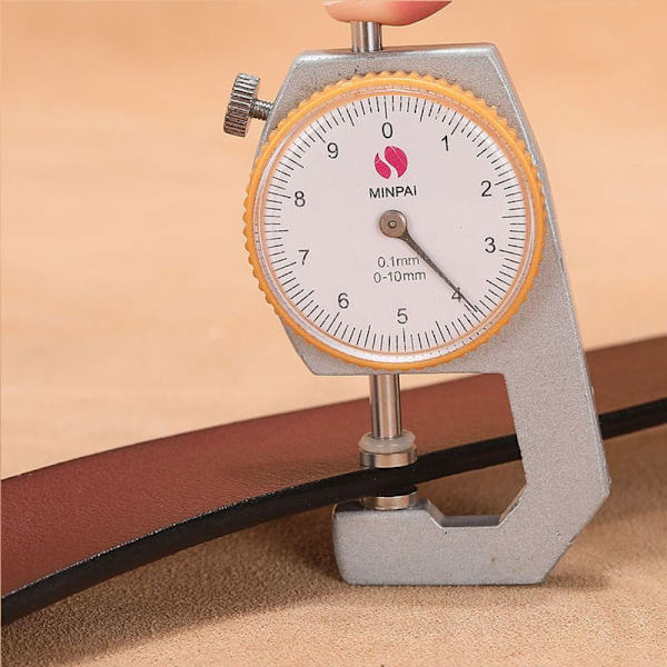 Äkta läderbälte utan spänne gördel - high quality 01 Brown 3.8cm