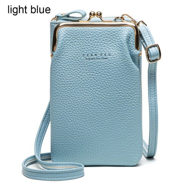 Naisten puhelinlaukku Crossbody laukku VAALEENSININEN - varastossa light blue