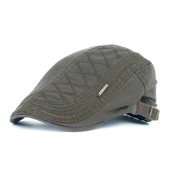 Flat Cap Basker GRÖN - stock green