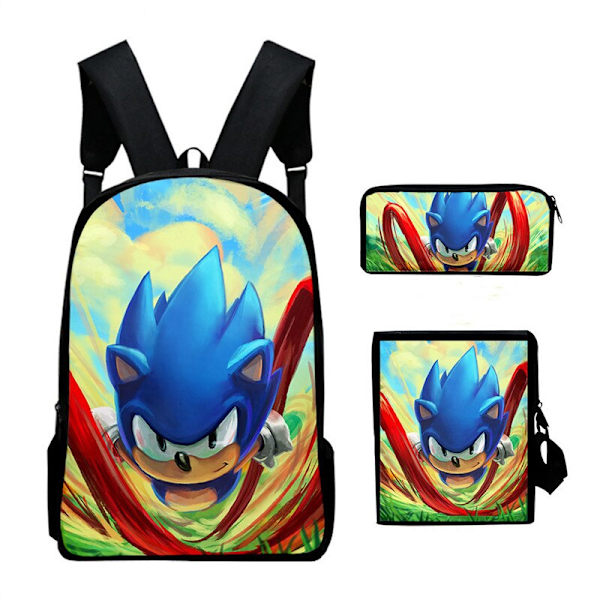 3st 3D Print Super SONIC Ryggsäck Axelväskor Case#567 - high quality TC-26