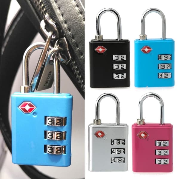 TSA Customs Code Lock Bagage Lösenordslås BLÅT - spot sales Blue