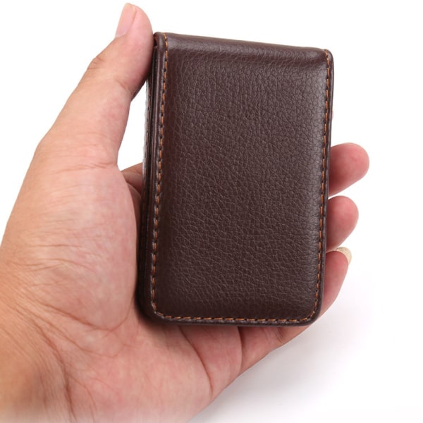 Exklusiv Korthållare (Pu-Läder) från Jensen - stock Brun