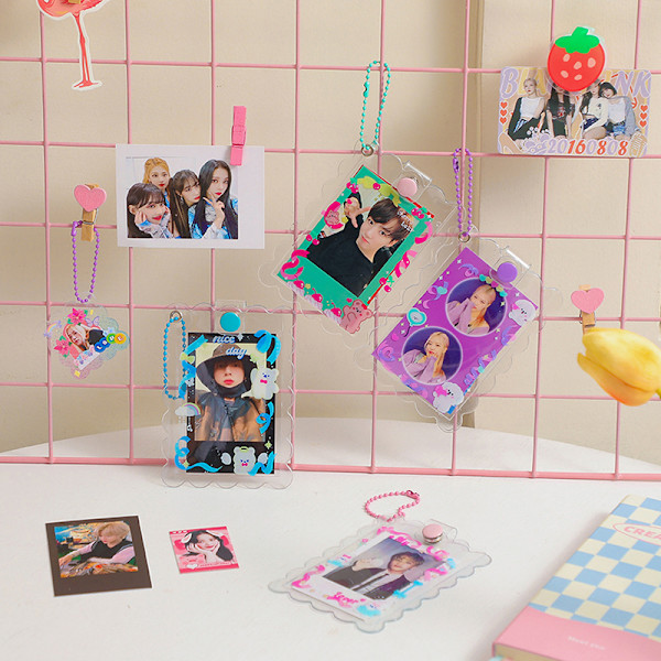 INS e Akryl Transparent korthållare 3 tum Kpop Photocard Pho - on stock A4