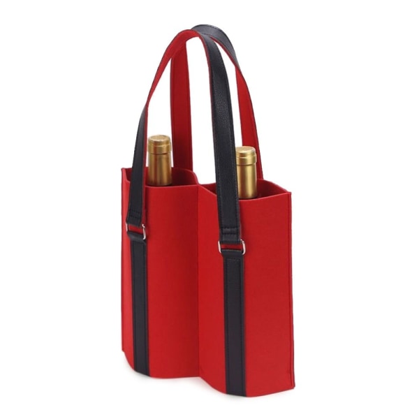 Viinin säilytyspussi Huopalaukku PUNAINEN DOUBLE POCKETS DOUBLE POCKETS red Double pockets-Double pockets