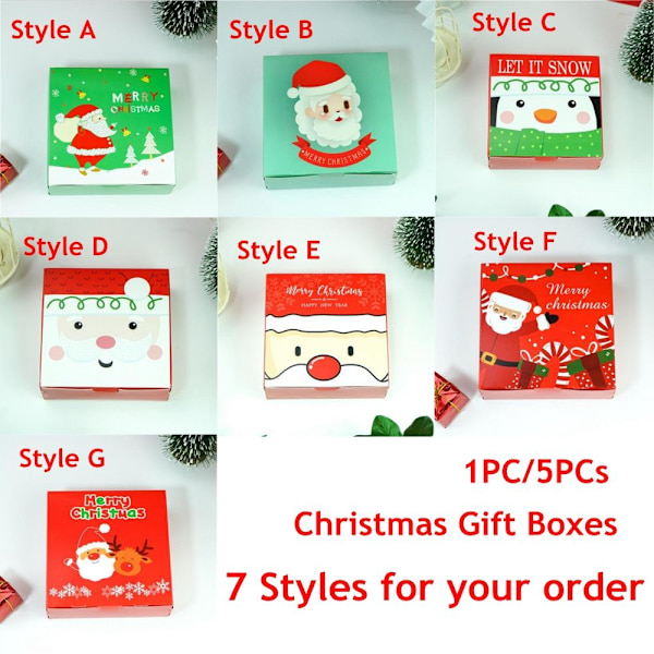 Julklappsaskar gynnar söta kexgodis G-1PC - high quality