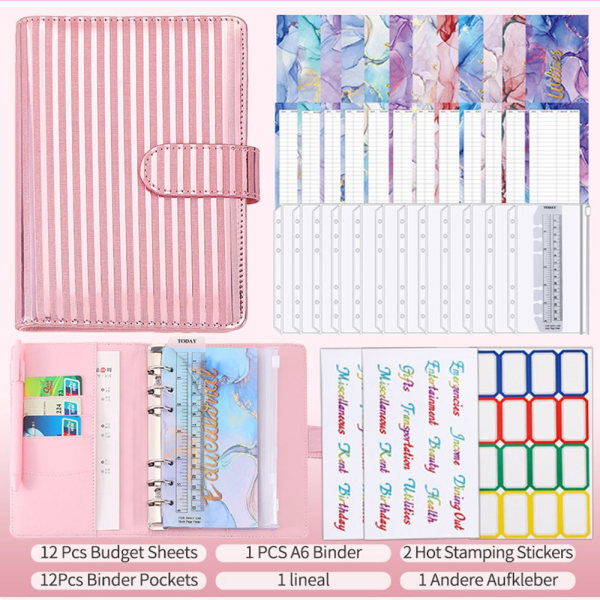 A6 Budgetpärm Budget Organizer LILA - on stock Purple