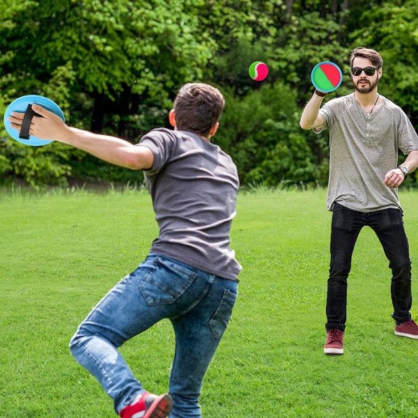 Toss and Catch Game Ball Set, 6 racketar och 3 bollar - high quality