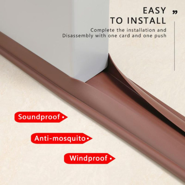 Dörr Botten Tätningslist Drag Excluder GUL-PVC MATERIAL - high quality