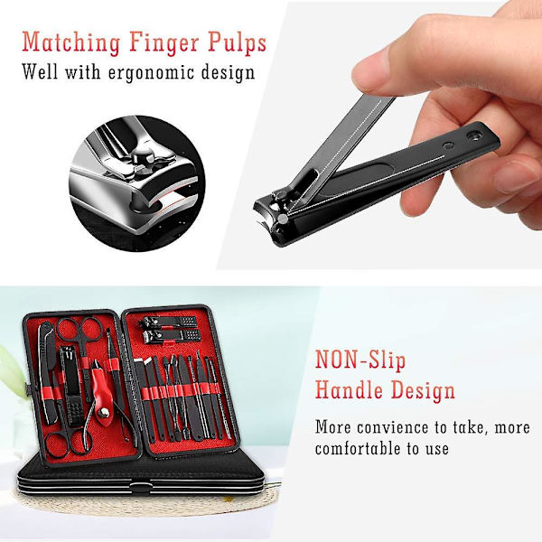 Manikyr Set Pedikyr Kit Nagelklippare - Grooming Kit - high quality