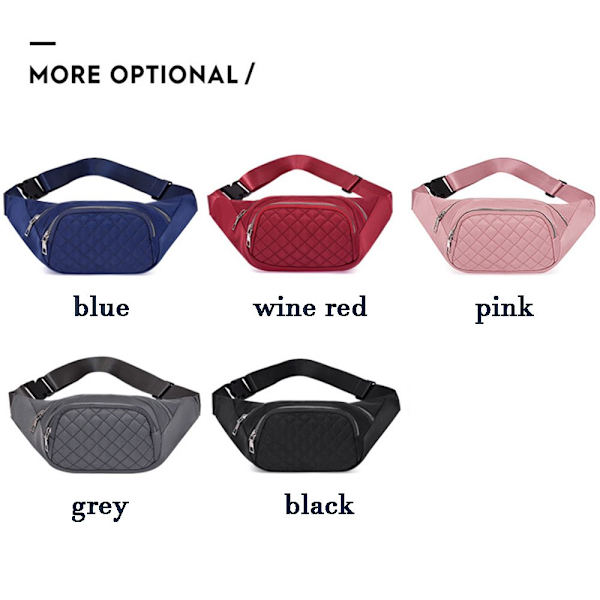 Crossbody Waist Bag Fanny Pack Rintalaukku PINK - spot sales pink