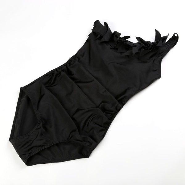 Baddräkt i ett stycke för kvinnor Sexig baddräkt med en axel - high quality black XL