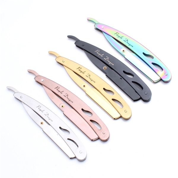 Fashion rostfritt stål rakkant rakkniv Barber rakning - spot sales Multicolor