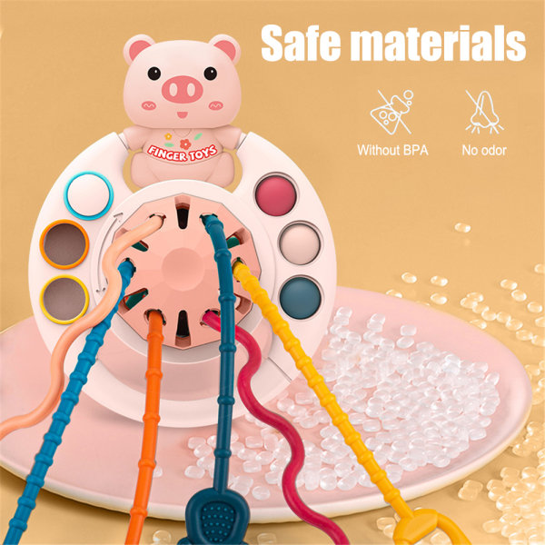 Montessorileksaker för sensoriska leksaker för 1-3-åriga barn - stock brown bear