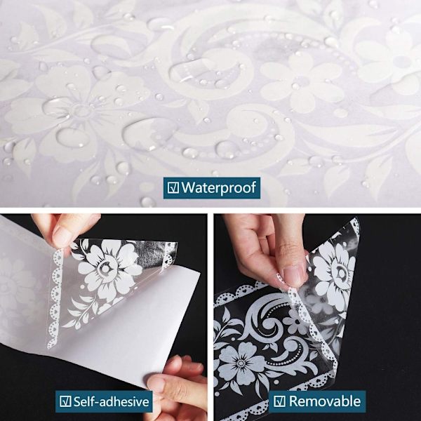 Bakgrund Border Transparent Window Sticker - on stock