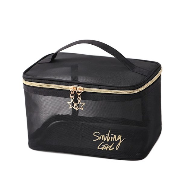 Mesh Cosmetic bag Meikkilaukku BLACK HH - varastossa Black H-H