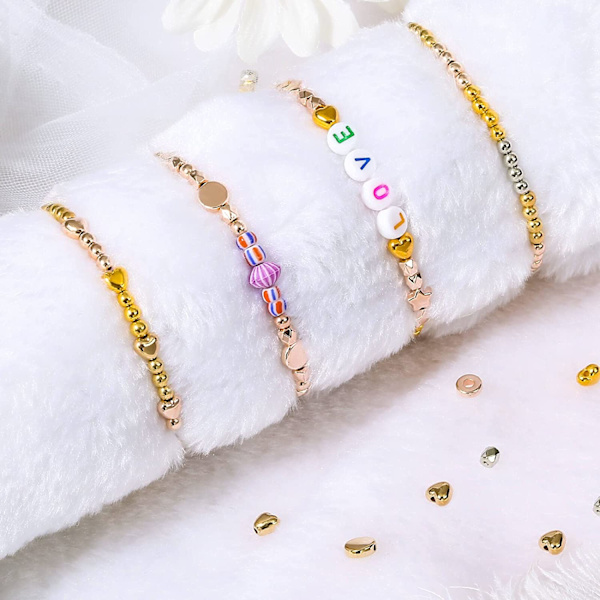 2160 bitar Gold Spacer Beads Set - spot sales