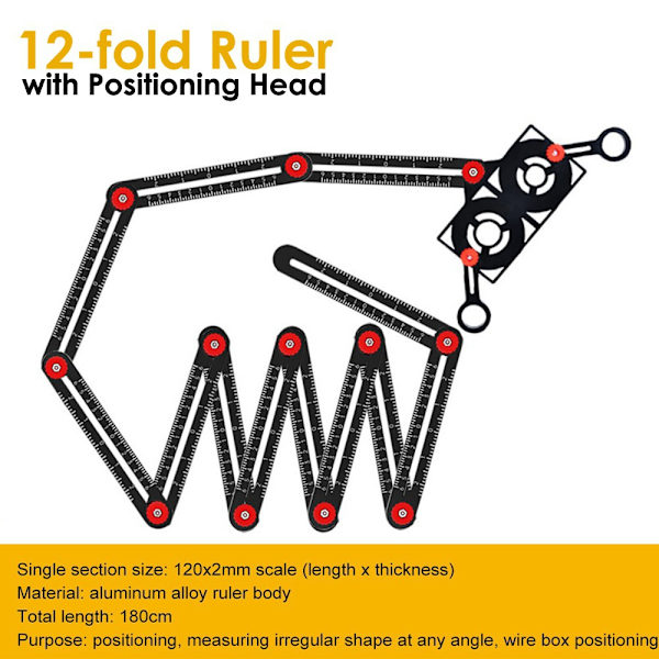 Multi Protractor Tile reiän etsin - spot-myynti 6-fold