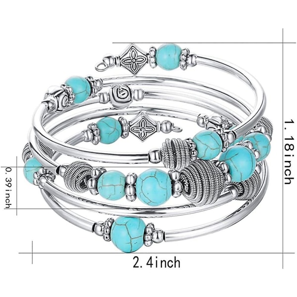 Beaded Chakra Armband Turkos Armband - Modesmycken - high quality