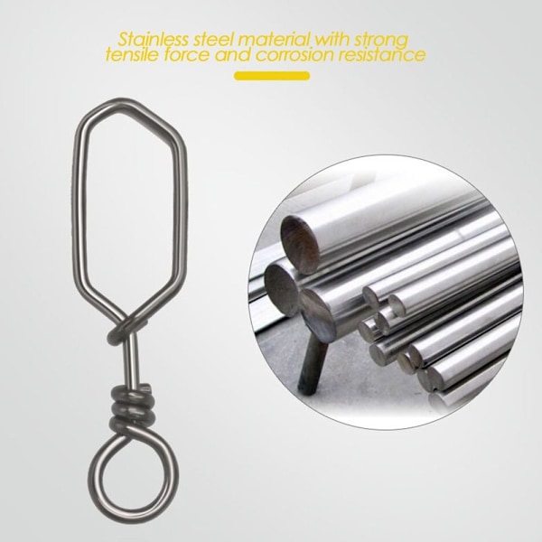 100 st Fishing Hängande Snap Barrel Swivel - on stock 3