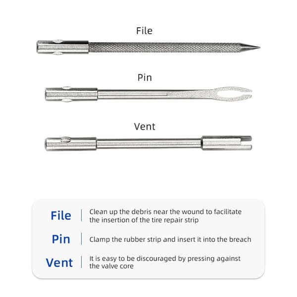 Cykeldäck Reparationssatser Däckreparation SILVER VERKTYG - high quality Silver Tools
