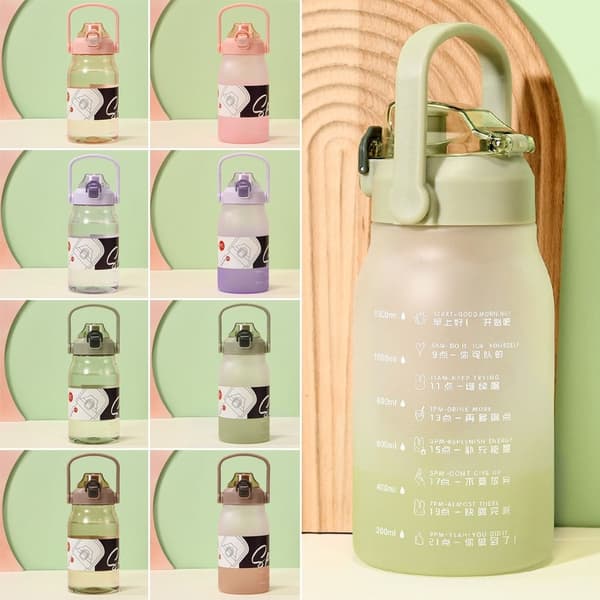 Vattenflaskor Drickskopp ROSA 1600ML - stock