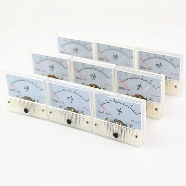 DC Amp Meters Analog Meter 0-30MA - on stock 0-30mA