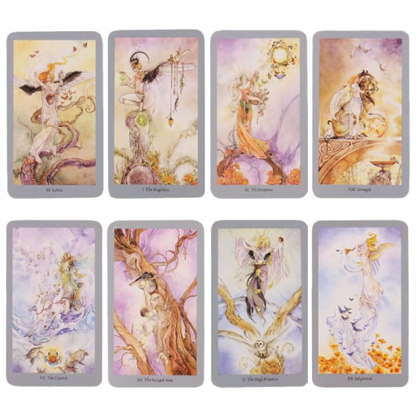 78 tarotkort orakelkort rider waite kortlek förutsägelsekort - stock silver