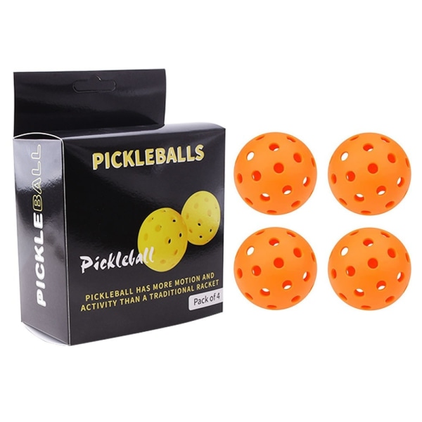 4st Golfboll Pickle Ball Pickleball Ball ORANGE - spot sales orange
