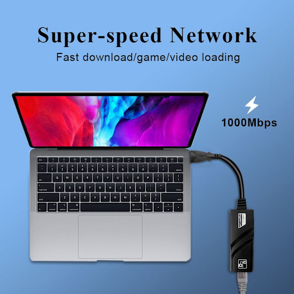 Ethernet-adapter USB 3.0 till Gigabit 1000M TYPE-C - stock