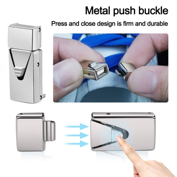 Press Lock Kengännauhat Quick No Tie Kengännauhat VAALEANHARMAA - korkea laatu light gray