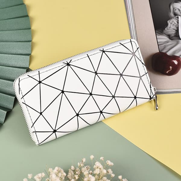Kort plånbok dragkedja VIT - high quality white S