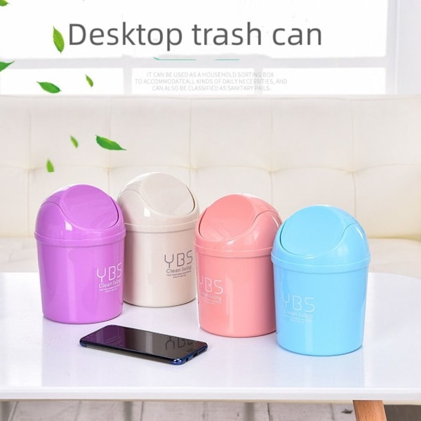 Mini Rolling Cover Desktop soptunna blå - spot sales blue